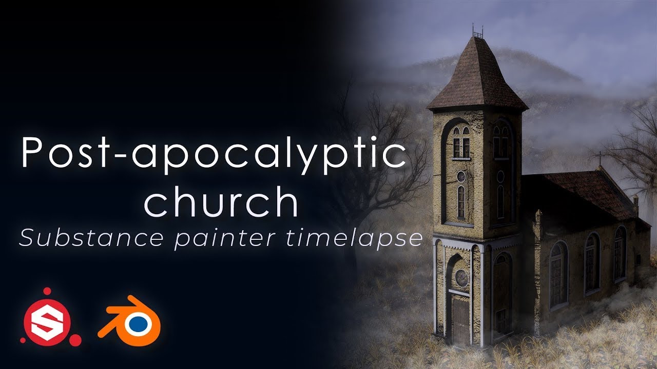 Post apocalyptic church (Substance Painter Timelapse)