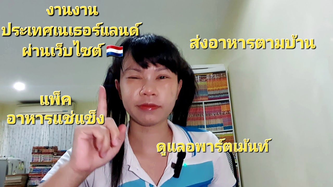 พูดคุยเรื่องงานและลองหางานที่ลงประกาศผ่านเว็บไซต์ในประเทศเนเธอร์แลนด์