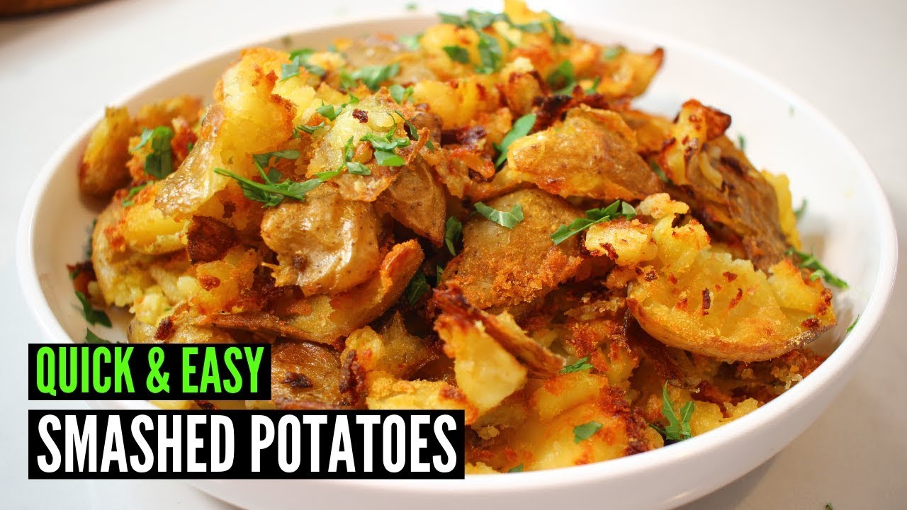 Super Crispy Smashed Potatoes | Easy Snack