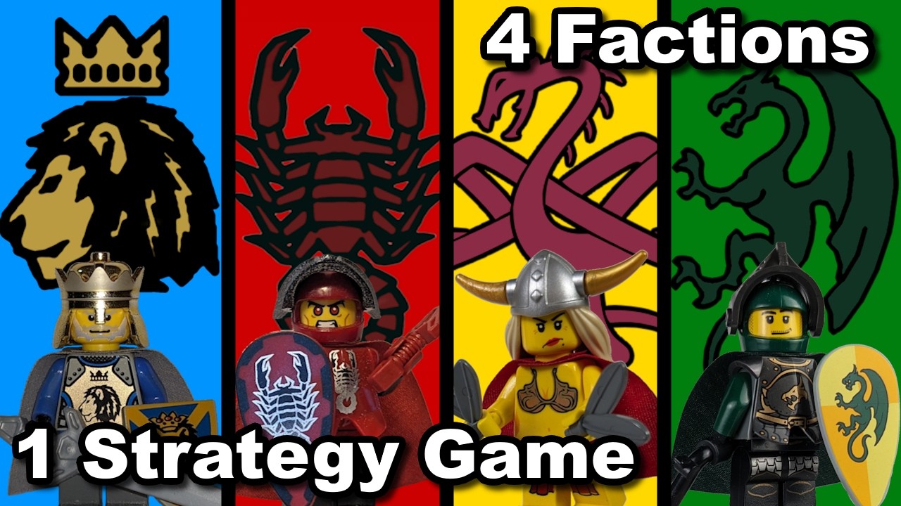 4 Factions in COR (MASSIVE Lego Castle War Game)