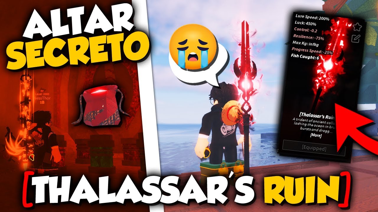 como conseguir CA&Ntilde;A THALASSAR'S RUIN en FISCH ROBLOX
