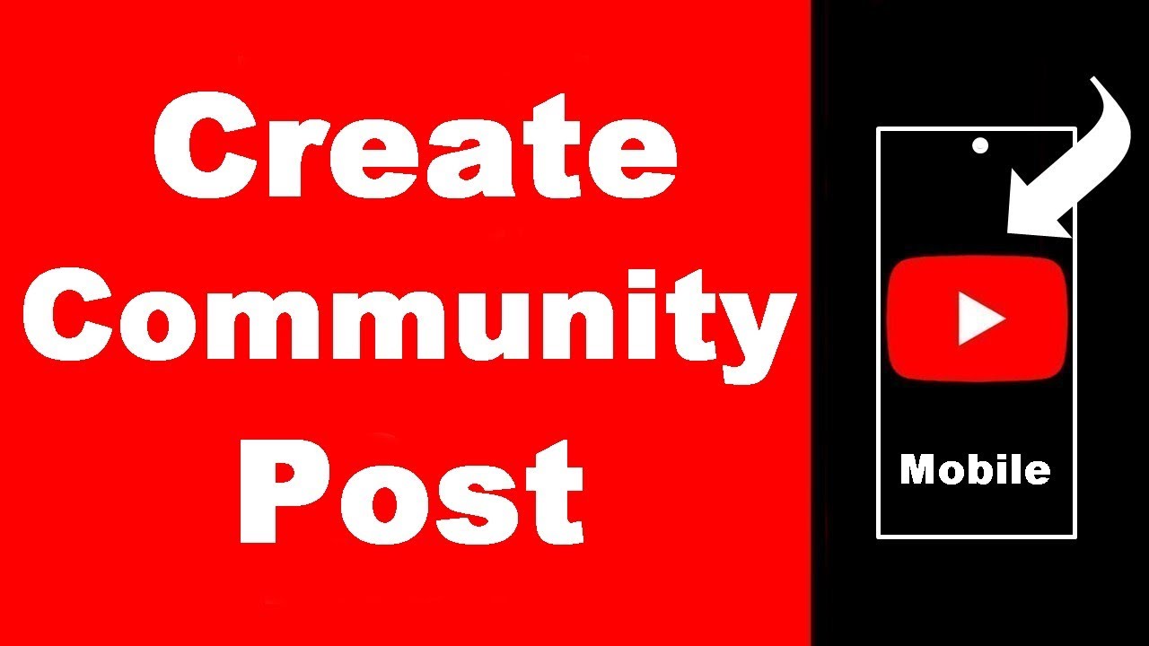 How to Create Community Post on YouTube Using Mobile Phone (UPDATED)