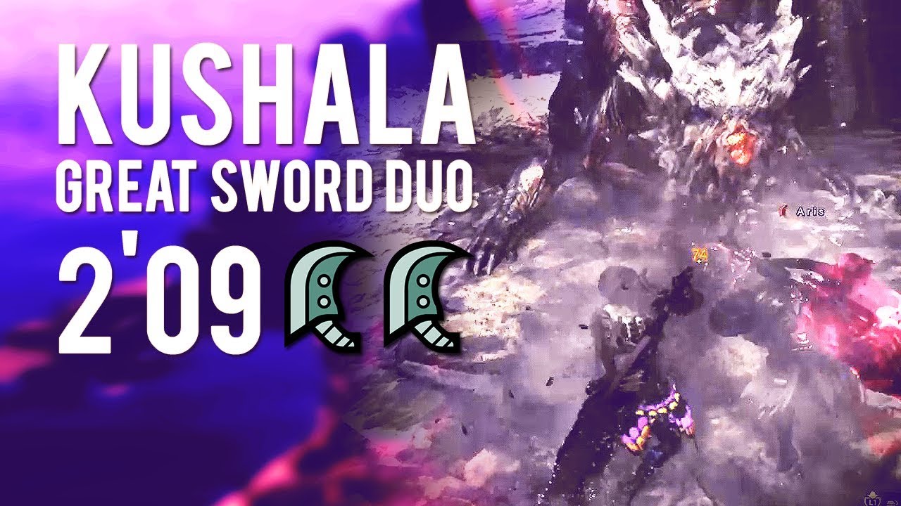 MHWorld | Kushala Daora Duo (2P Great Sword) 2'09 (w/ Aris MH)
