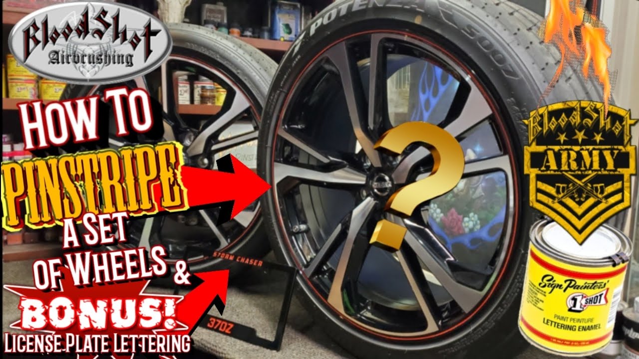 How to Pinstripe Wheels with 1SHOT paint. Full Tutorial Video