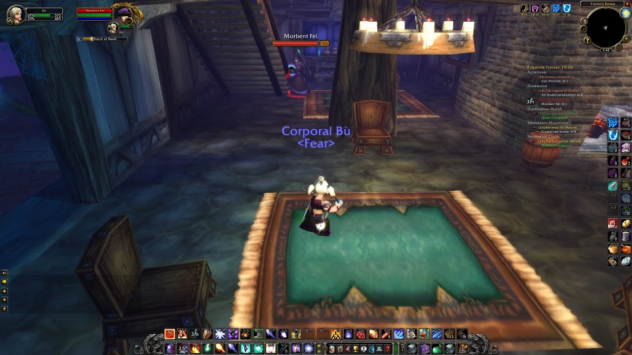 Morbent Fel, WoW Classic Quest/ WoW SoD Quest (lvl. 25 mage)