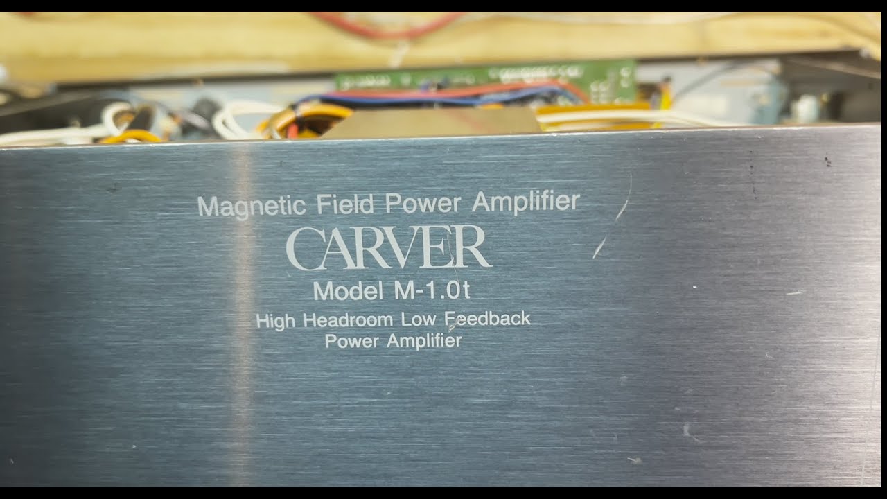 Смещение усилителя Carver M-1.0t. 200 Вт/канал, 1986.