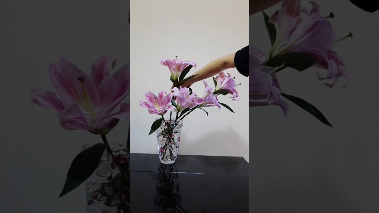 百合花 插花 #florist  #flowers  #flowerarrangement  #簡單 #chill