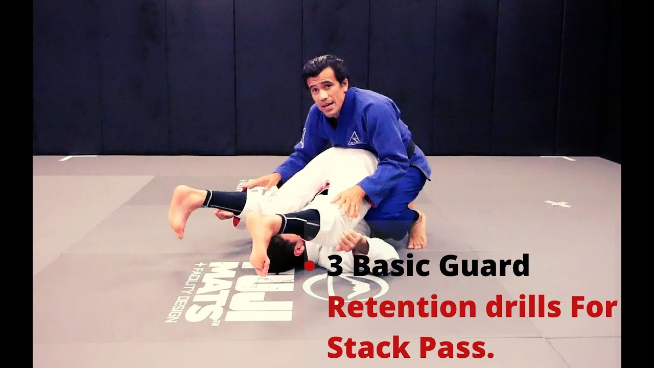 Jiu-Jitsu Fundamentals| 3 Basic Guard Retention drills For Stack Pass |Cobrinha