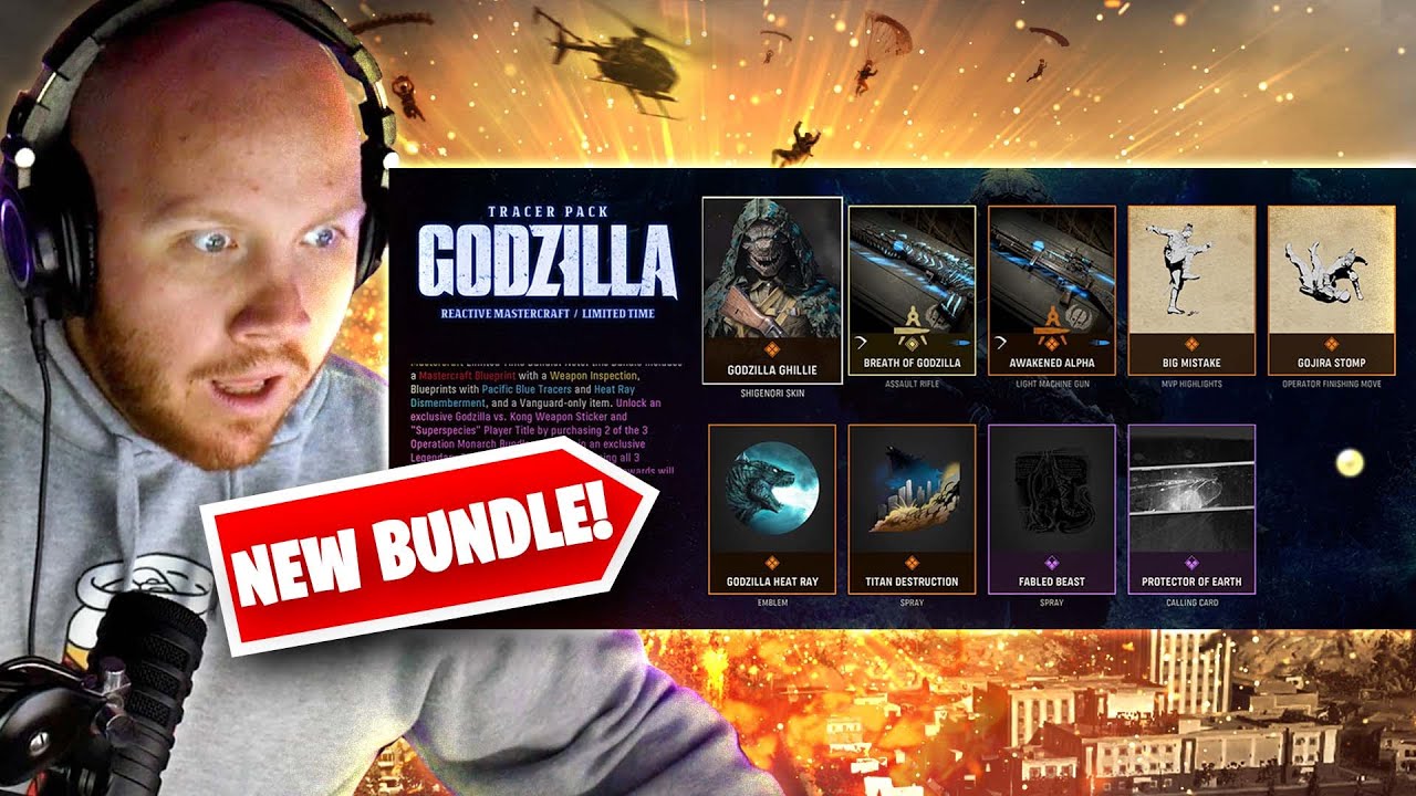 BRAND NEW GODZILLA BUNDLE IN WARZONE!!! - STREAM VOD