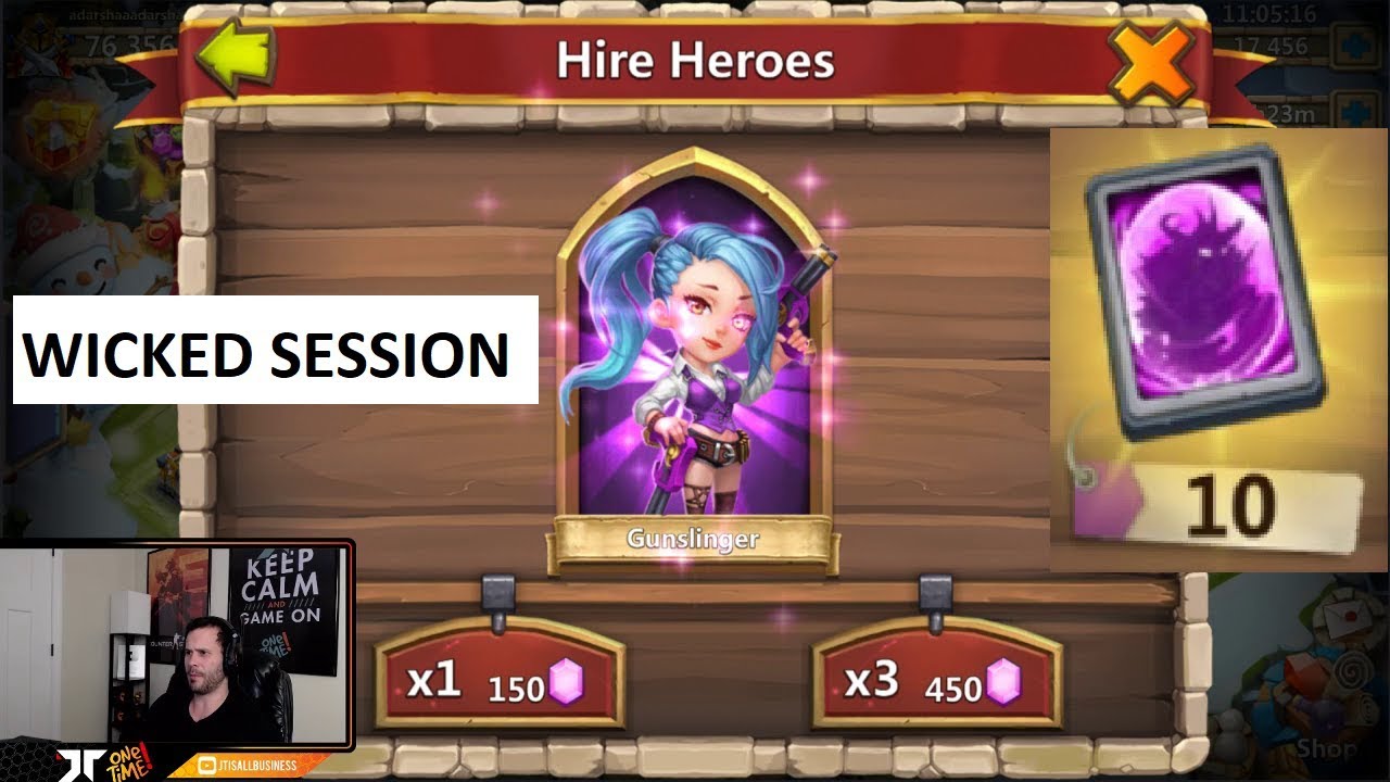 Rolling 31k F2P Gems Must Watch INSANE Session ONETIME Castle Clash