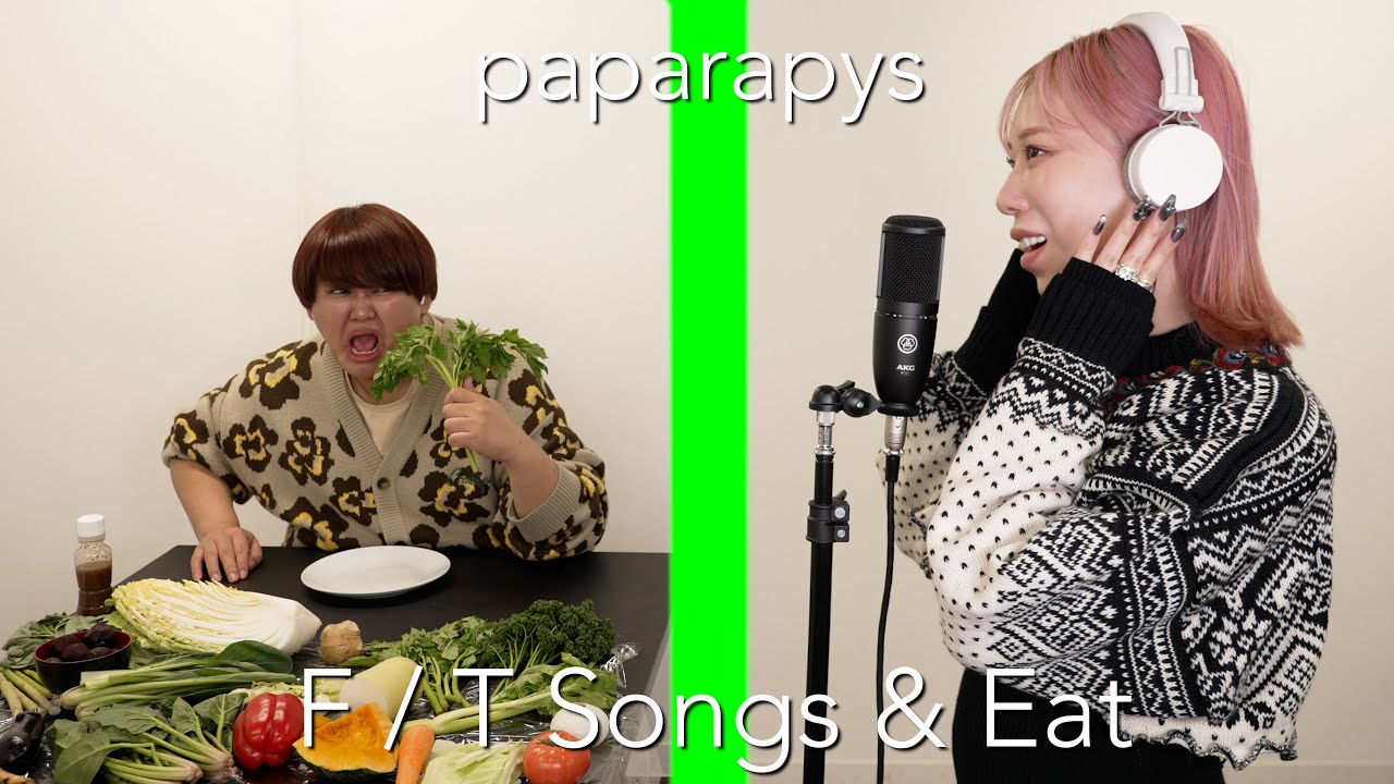 AKB48『野菜シスターズ』歌いながら歌に出てくる野菜全部爆食いしてみたwww