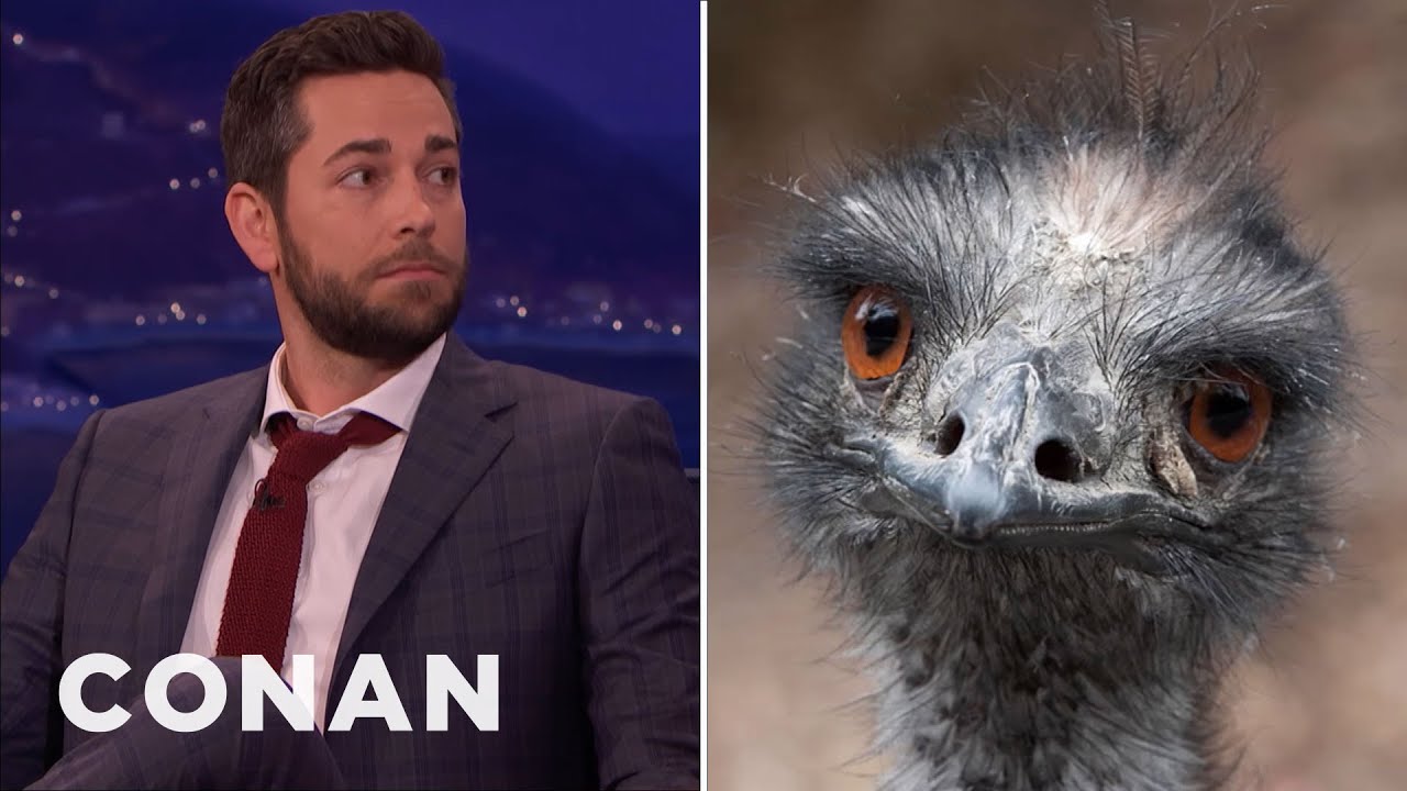 Zachary Levi: The Turkey Legs At Disneyland Are Emu Legs! | CONAN on TBS