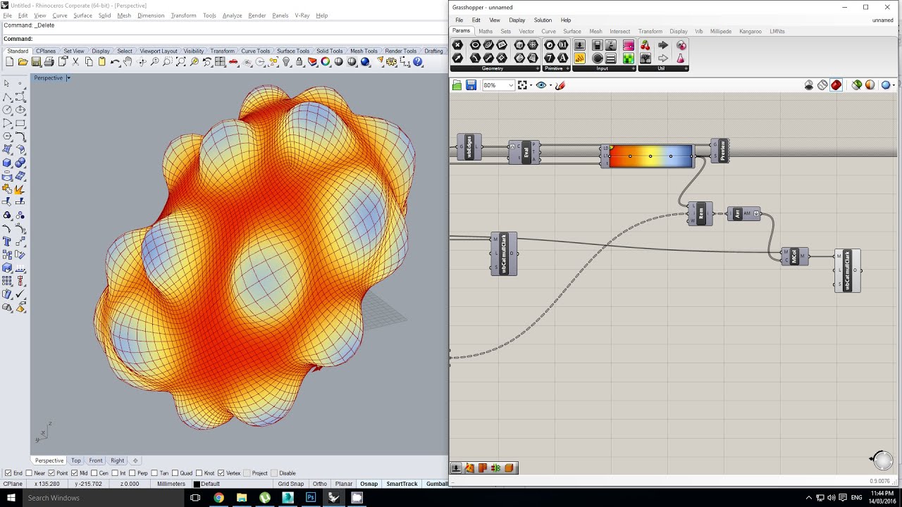 Grasshopper - Visualising Data for optimising a Simulation (in Kangaroo)