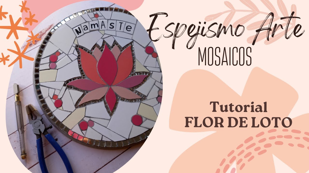 Flor de Loto en mosaico paso a paso !