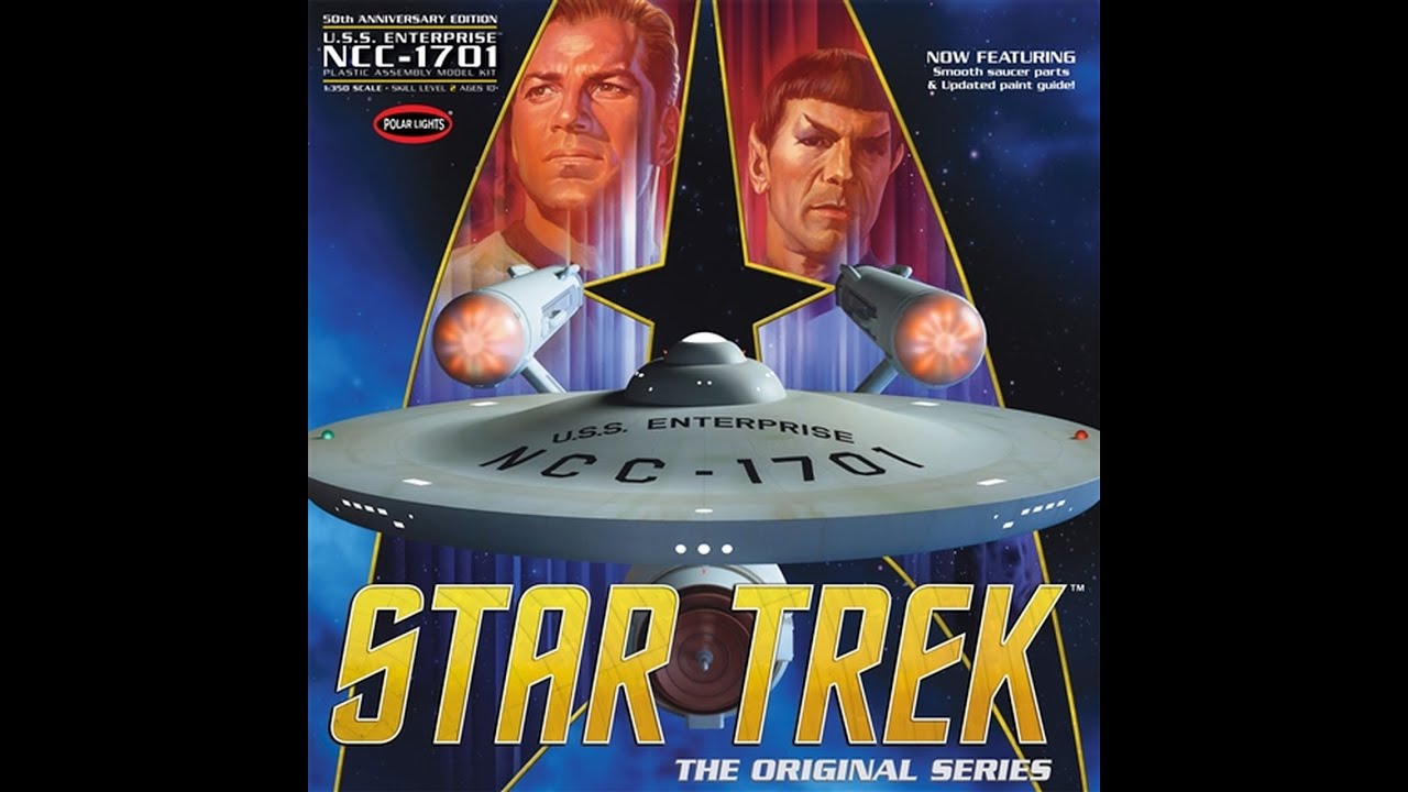 Updated 1:350 Scale Polar Lights TOS Enterprise Build Series Pt 11
