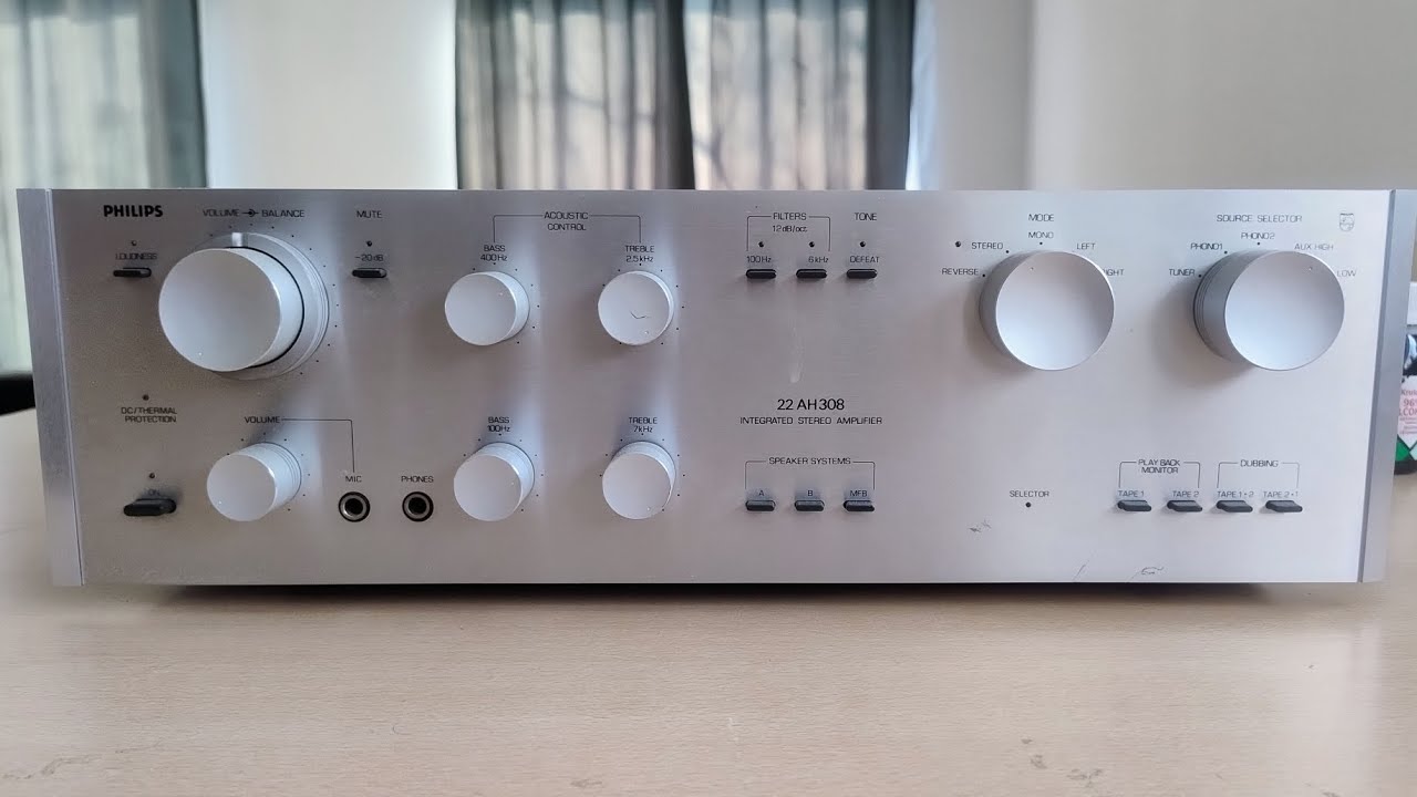 Philips 22AH308 integrated amplifier - Fist look inside, review and troubleshooting. Part 2/4