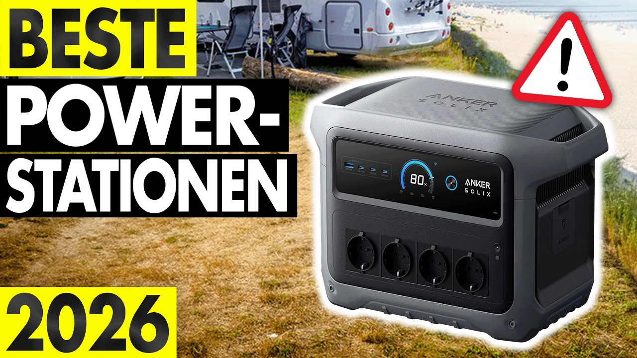Die besten POWERSTATIONEN im Vergleich 2026! ► Top 5 Tragbare Powerstationen (400€ - 1000€)