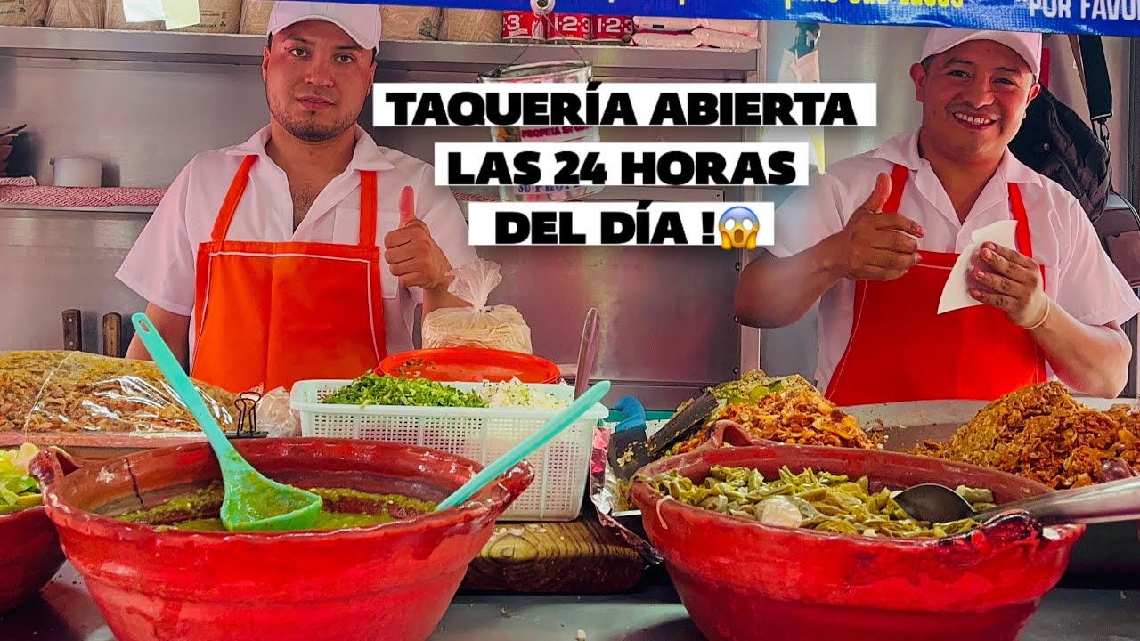 TAQUERÍA  ABIERTA LAS 24 HORAS DEL DÍA!😱EN CDMX 🇲🇽 #mexico #travel #food #mexicocity #streetfood