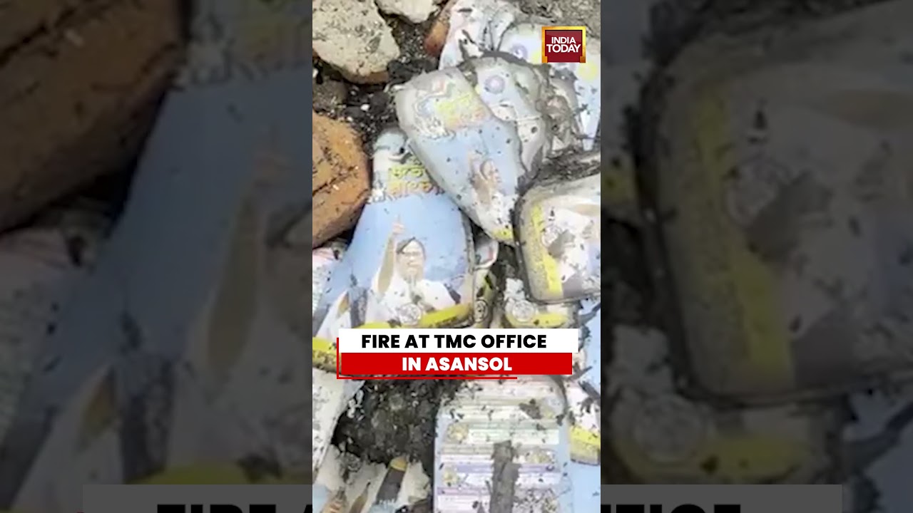 SHOCKING: TMC Office Fire Sparks Concern in West Bengal #mamatabanerjee #tmc #fire #westbengal