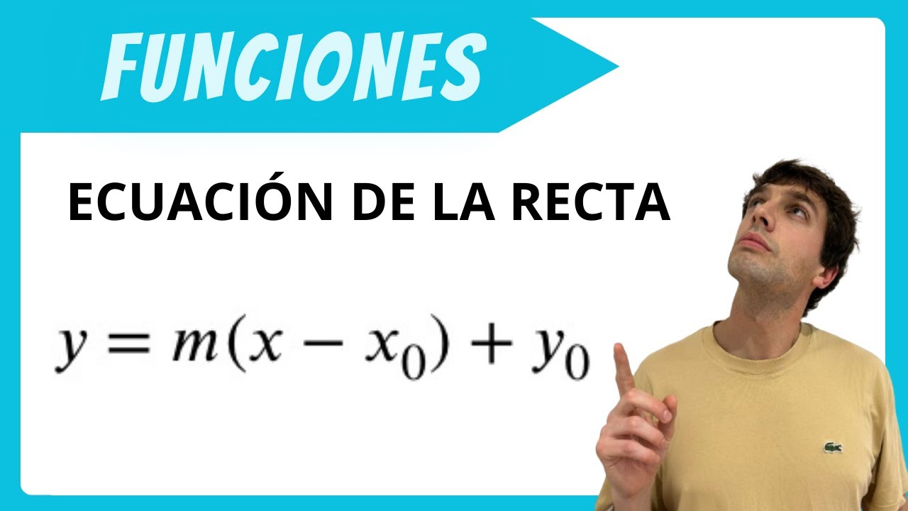 ECUACIÓN DE LA RECTA. Cálculo con dos puntos.