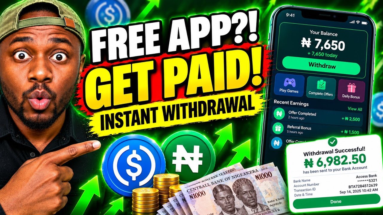 THIS FREE APP PAYS YOU TO SIGN UP?! | INSTANT CRYPTO & NGN WITHDRAWAL