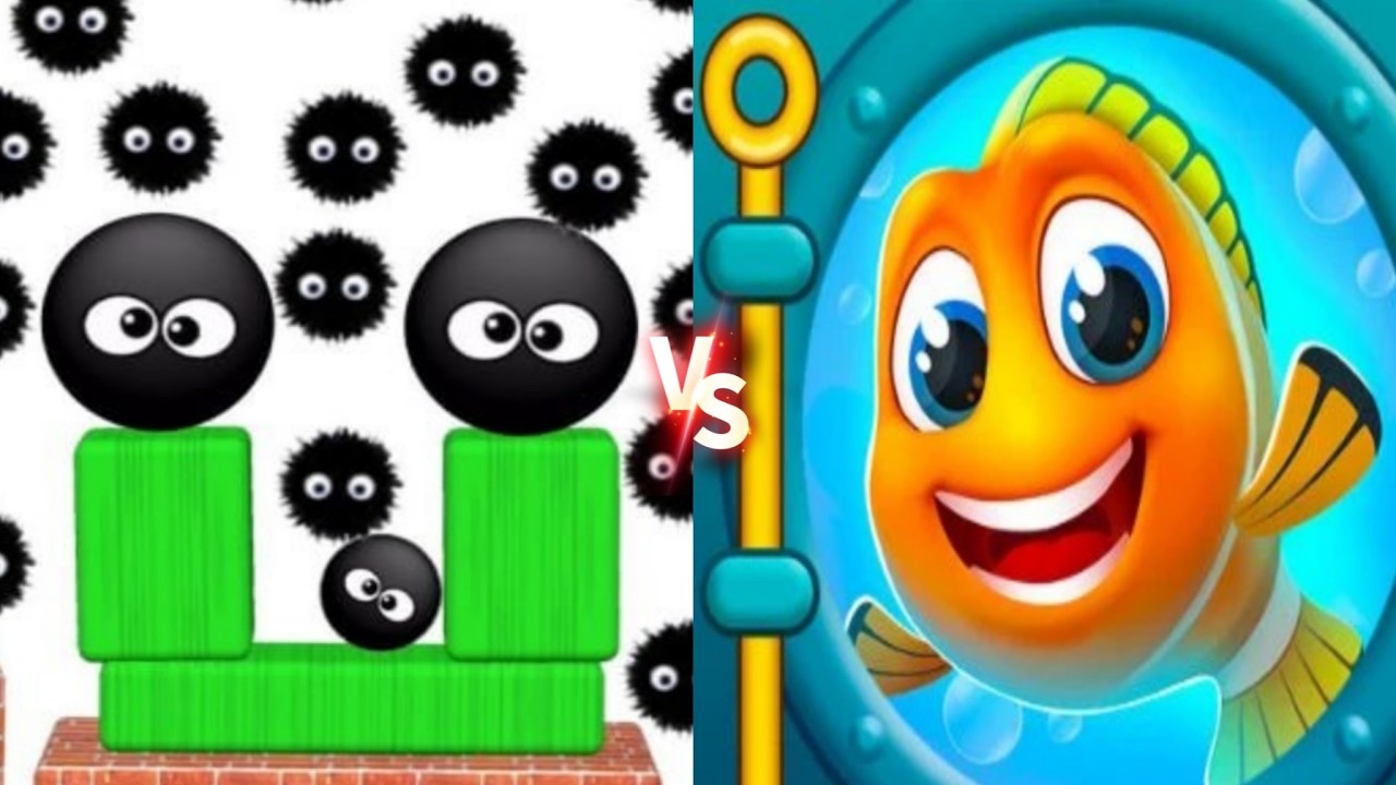Hide Ball Brain Vs Save The Fish Puzzle Double Challenge Gameplay Satisfying Weekend!