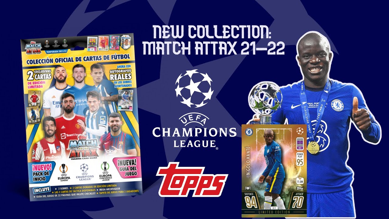 ⚽️  VUELVE MATCH ATTAX 2021-22: LA MEJOR COLECCIÓN DE LA CHAMPIONS |  🔥 PACK DE INICIO Y MULTIPACKS