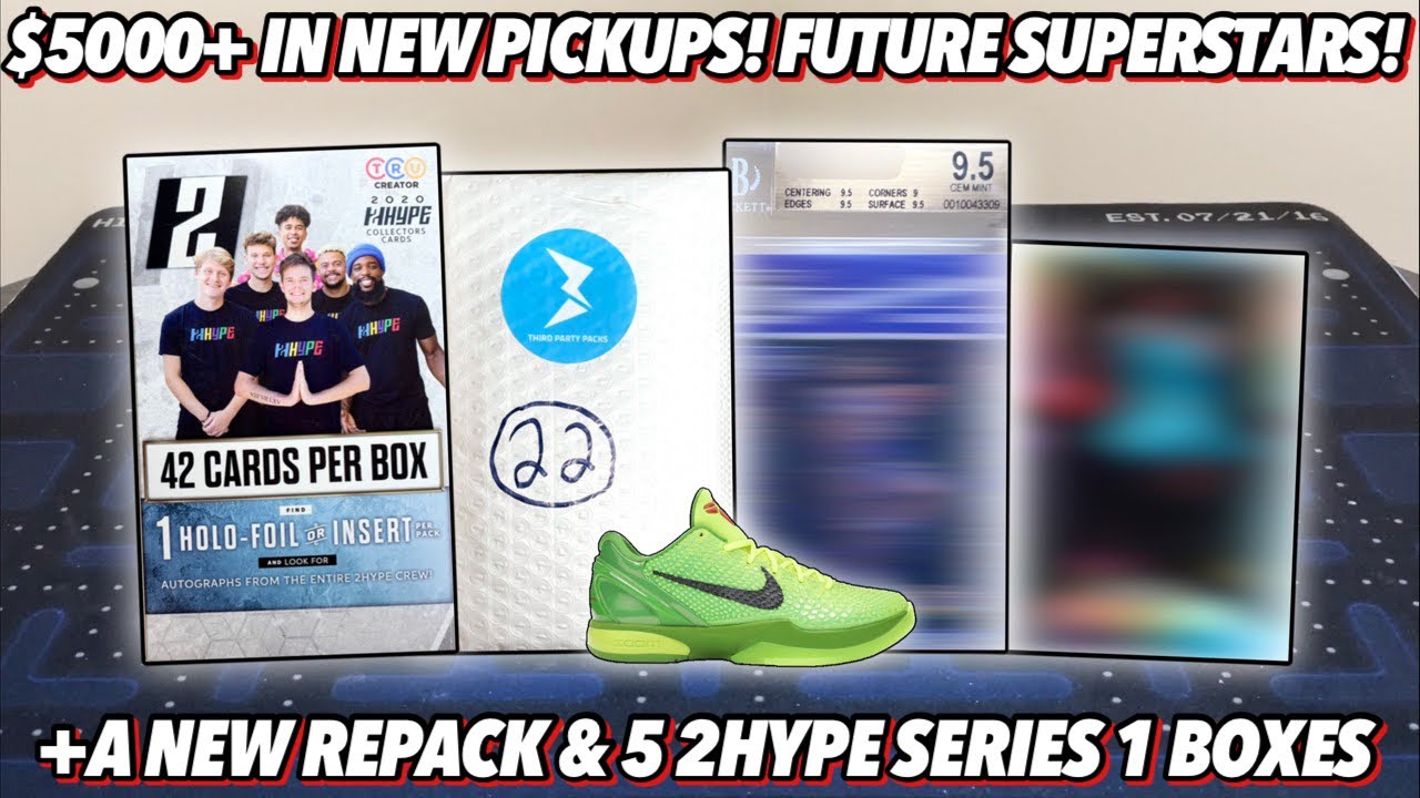 $5,000+ IN NEW PICKUPS! FUTURE SUPERSTARS! +Ripping A New Repack Product & 5 2Hype TruCreator Boxes