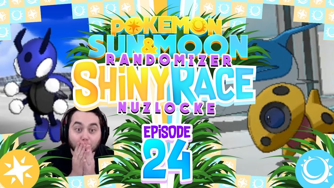 INSANE SHINIES AGAIN!! Pokemon Sun and Moon Randomizer Shiny Race Nuzlocke w/ MandJTV! Ep 24
