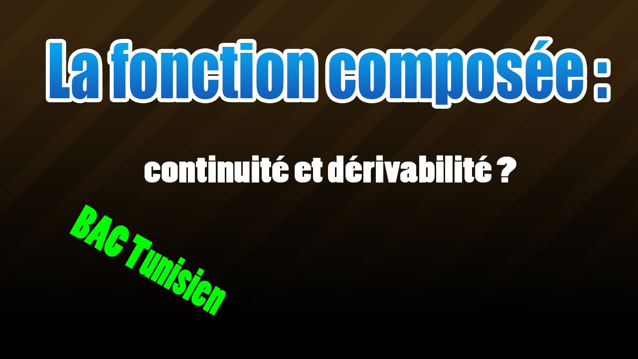 la fonction composée