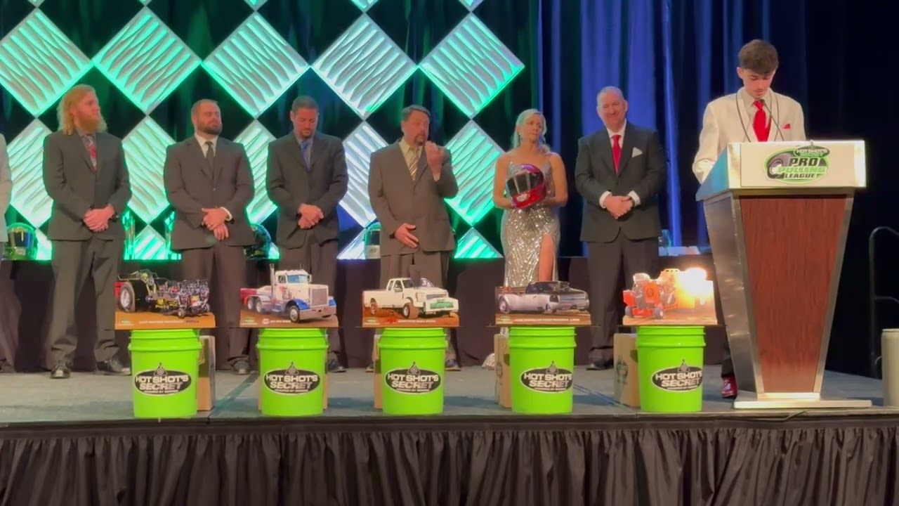 Tanner Nelson&lsquo;s Pro Pulling League Championship trophy presentation and great speech!