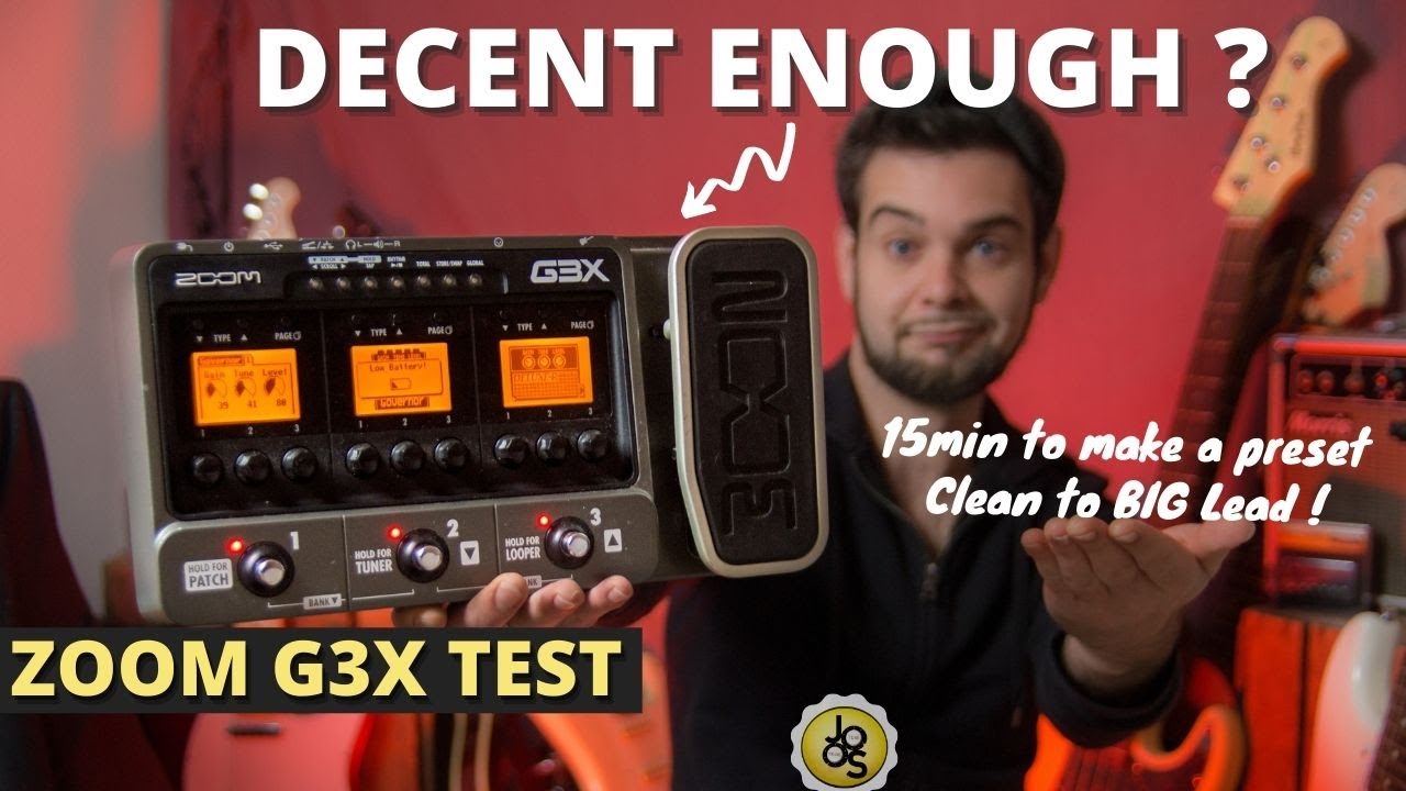ZOOM G3X : does it sound good ? | Quick preset test | Clean to Lead tone !