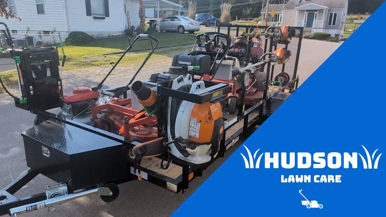 Hudson Lawn Care Vlog 6- New trailer and Green Touch racks
