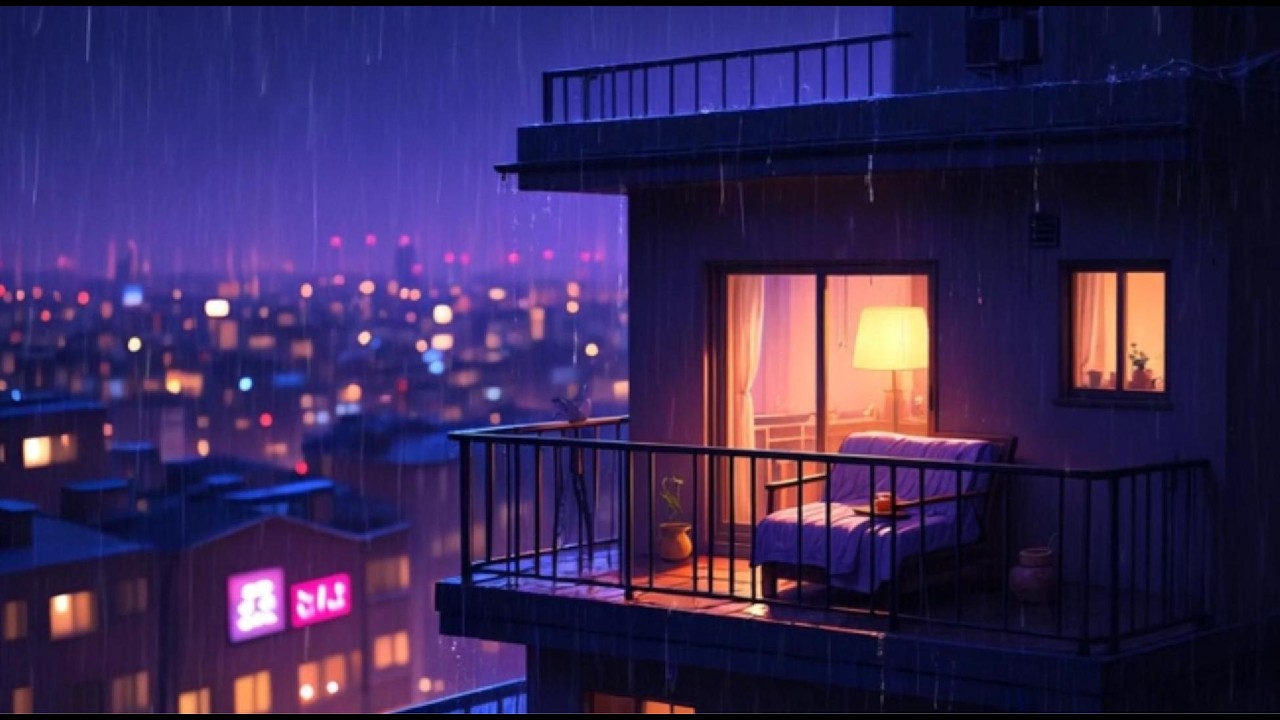 Night Study Music 🌧️ Calm Ambient Lofi for Deep Focus