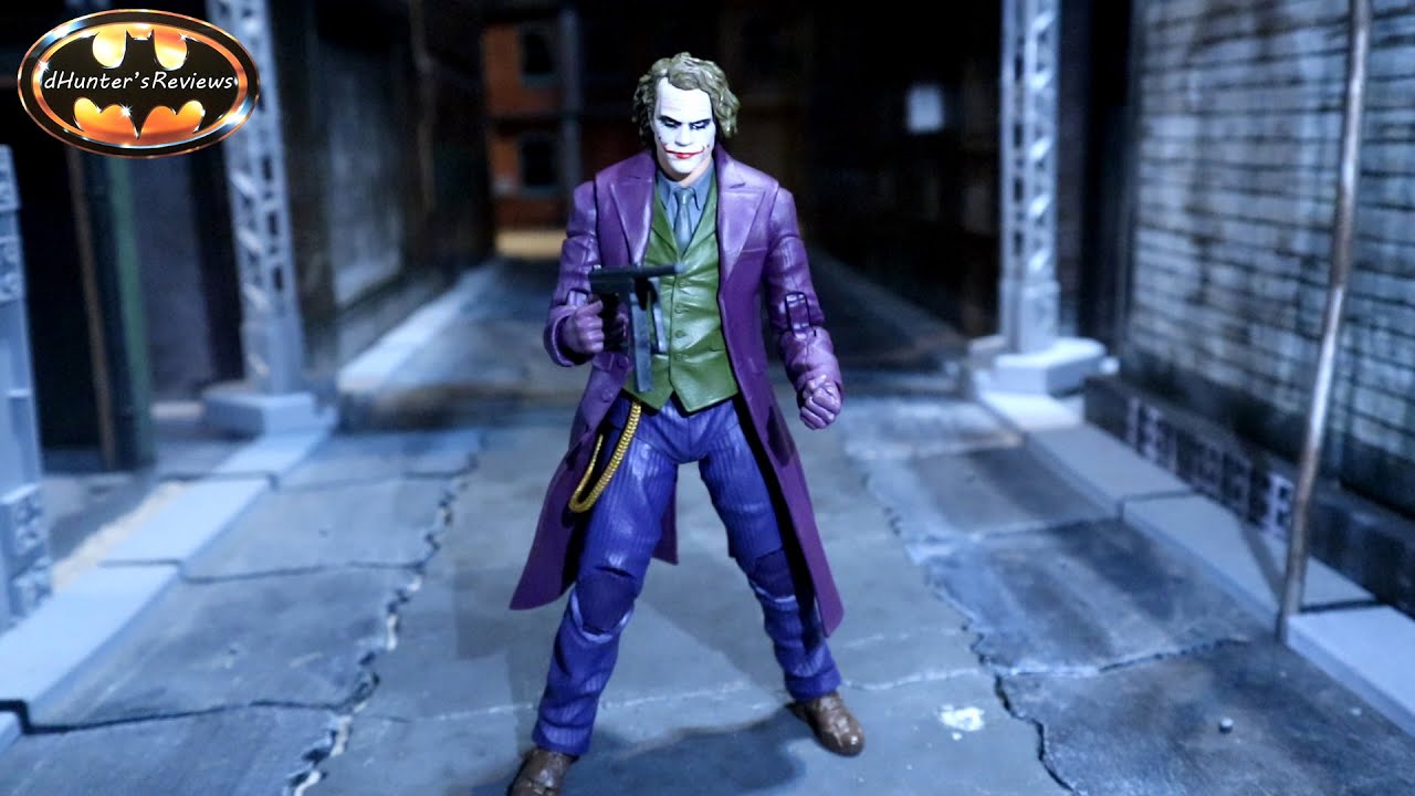 McFarlane DC Multiverse Joker Heath Ledger Dark Knight Trilogy Batman Bane Action Figure Review