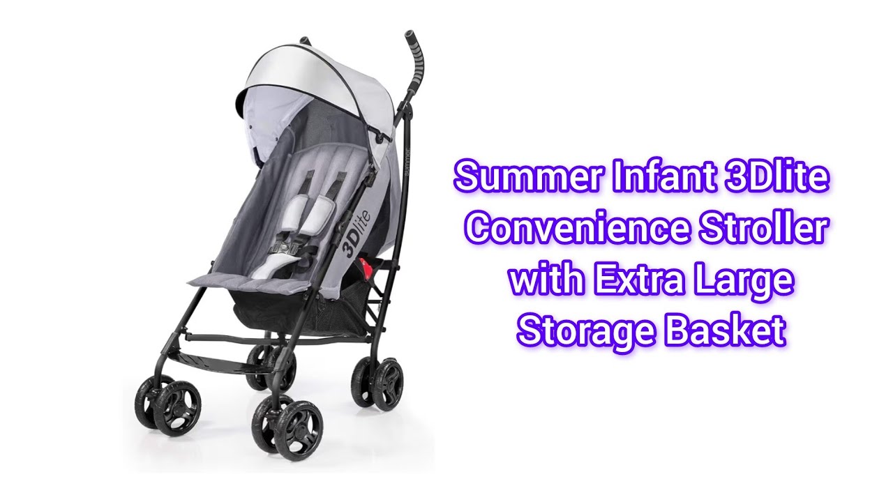 Summer Infant 3Dlite Convenience Stroller with Extra Large Storage Basket