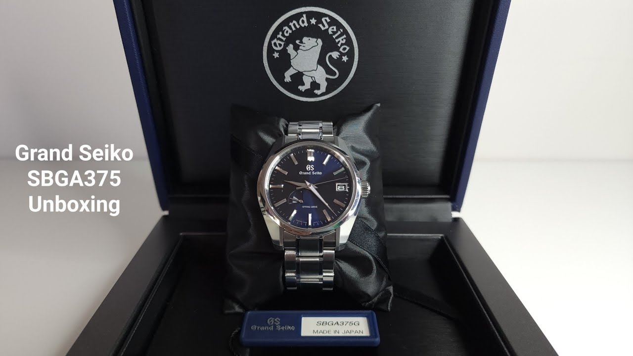 Grand Seiko SBGA375 - Unboxing and First impressions