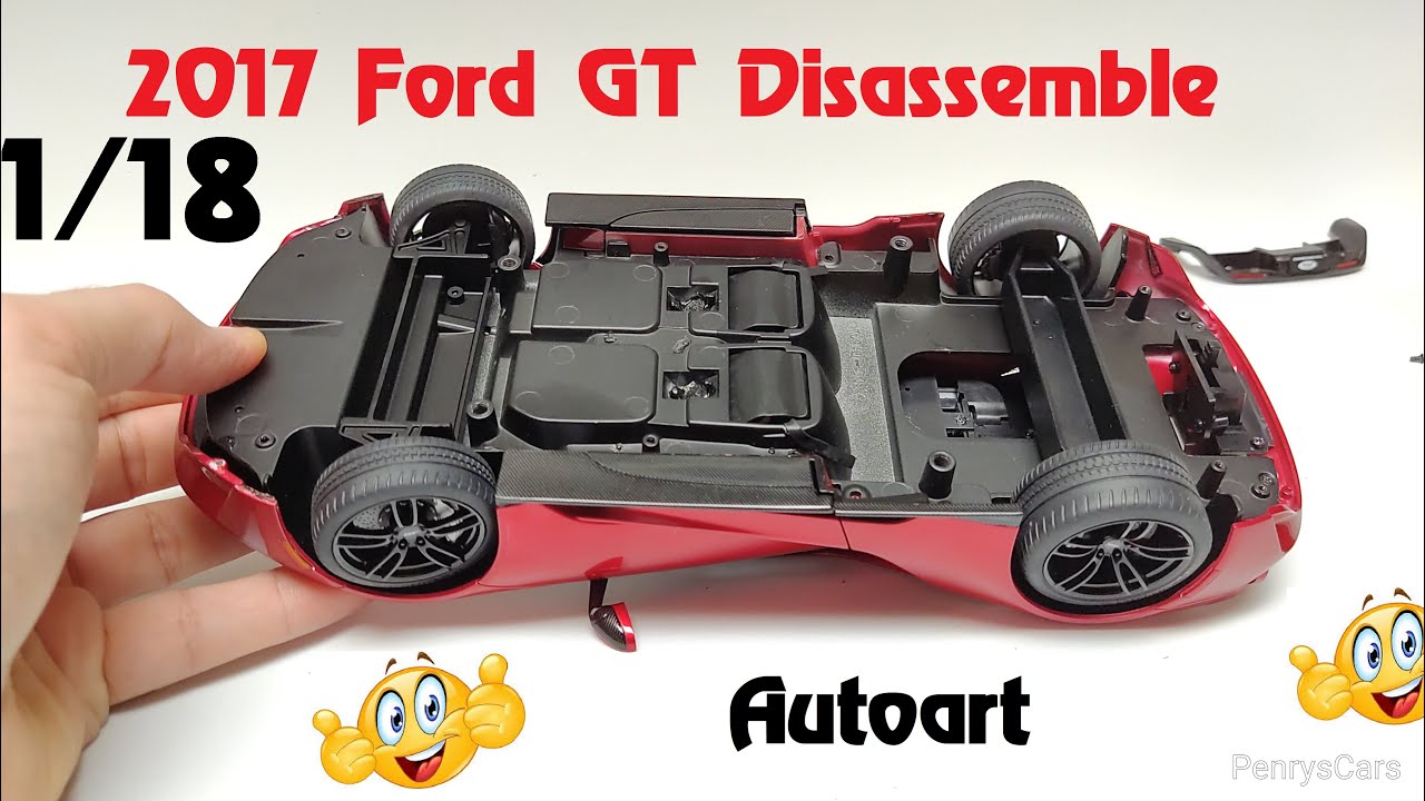 How to disassemble 2017 Ford GT 1/18 Scale by Autoart
