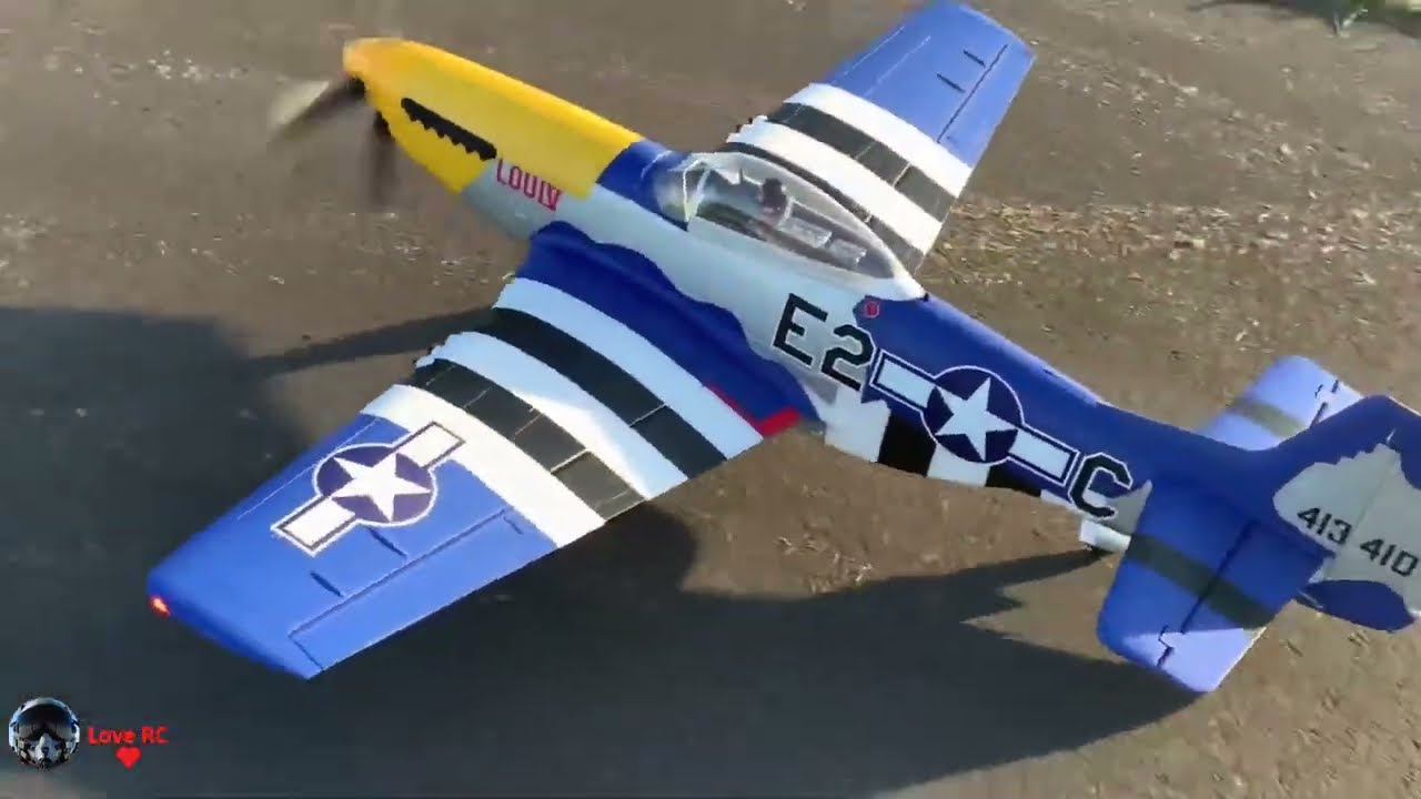 E-Flite P-51D Mustang 1.5m - Maiden Flight.  May Day! May Day! Instrument malfunctioning.