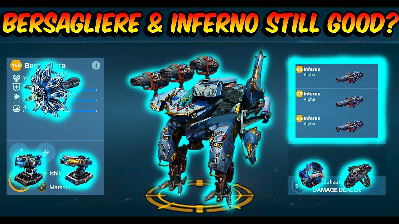 War Robots : Bersagliere & Inferno Still Good Build After Nerf #warrobots