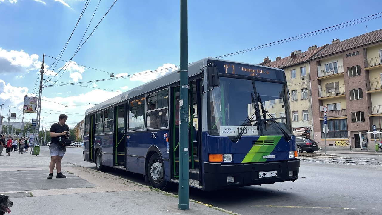 [4K60]VISZLÁT IKARUS Ep1. Ikarsu 415 Budapest busz 110 Bosnyák tér→ Thomán István utca