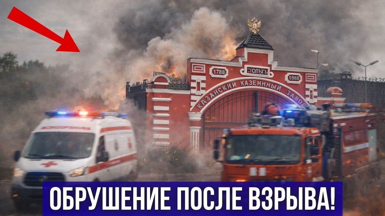 Час назад! Взрыв на военном заводе в Татарстане &mdash; что известно