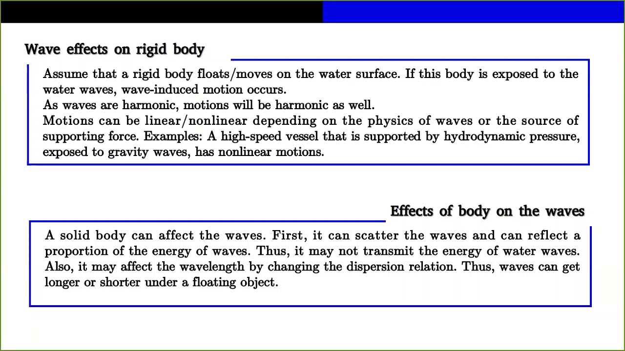 Dynamics of a floating body (Sasan Tavakoli, University of Melbourne)