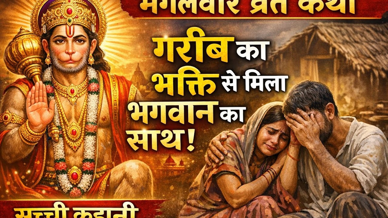 मंगलवार व्रत कथा | हनुमान जी की कृपा से बदली गरीब की ज़िंदगी 