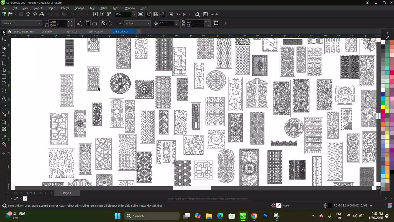 Master CNC Jali Design Like a Pro | DXF | CDR | VECTOR FORMAT | Watch Full Video For Password