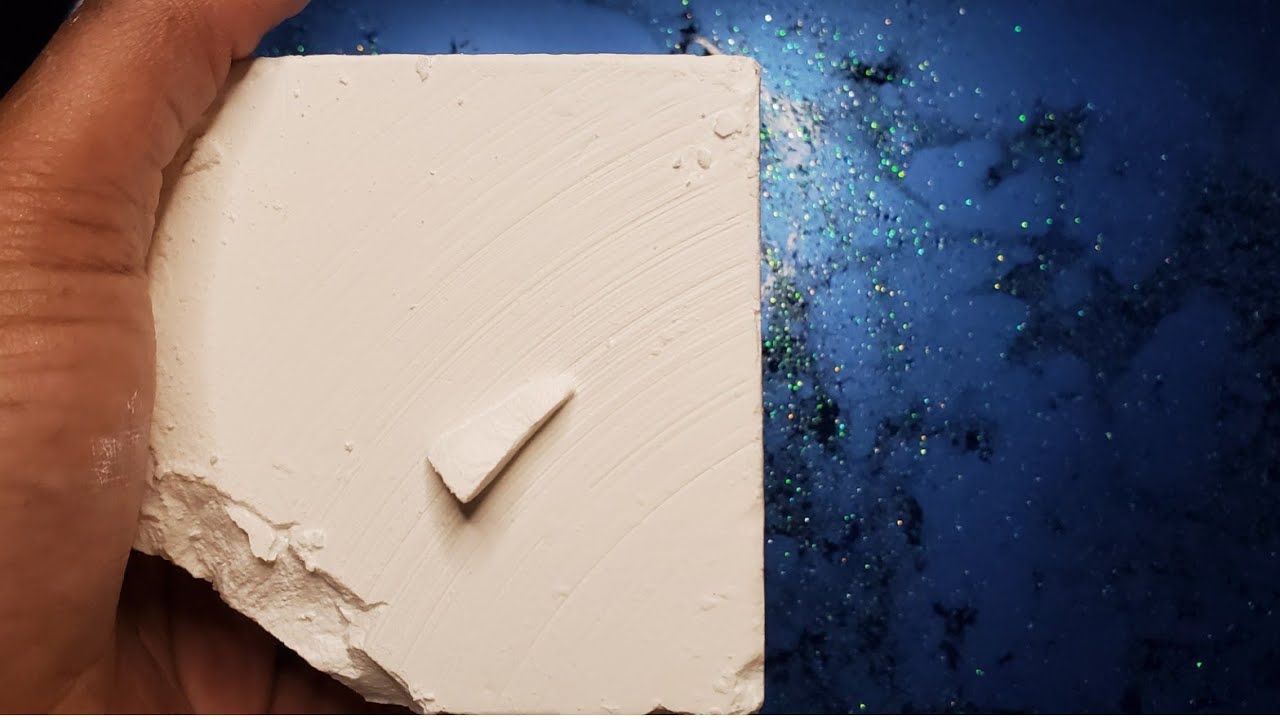 GYM CHALK WATER CRUMBLE +MAKING BLUE PASTE-ASMR