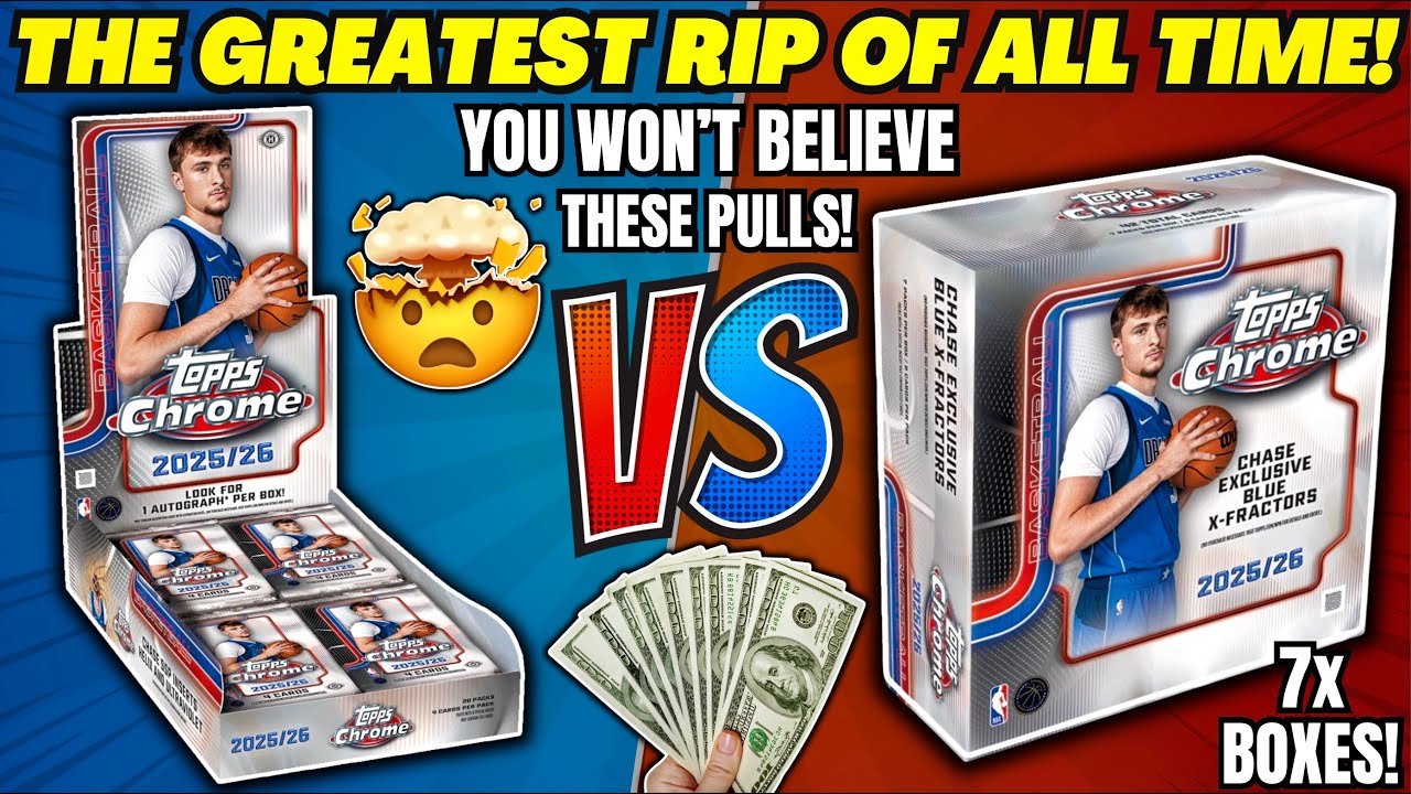 *MY MOST EXPENSIVE SPORTS CARD PULL EVER!🤯 2025 TOPPS CHROME BASKETBALL HOBBY vs MEGA BOX!🏀