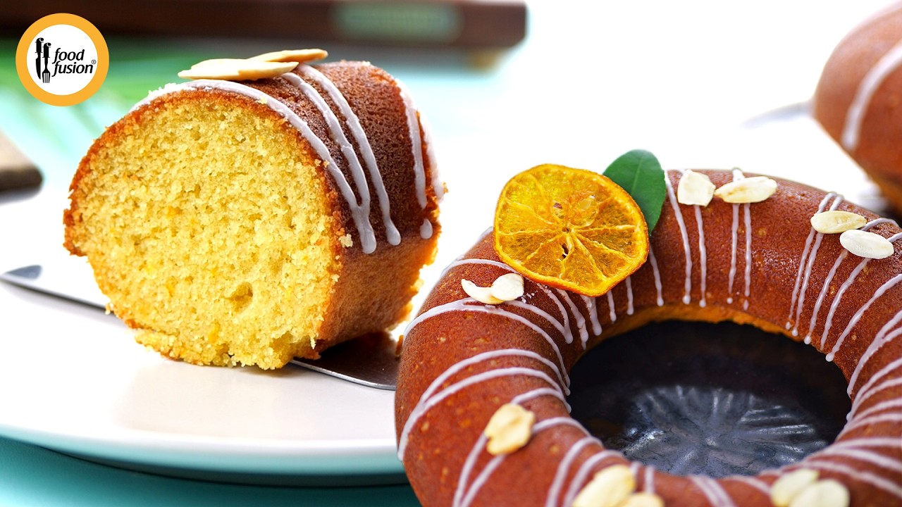 Orange Almond Cake Recipe By Food Fusion