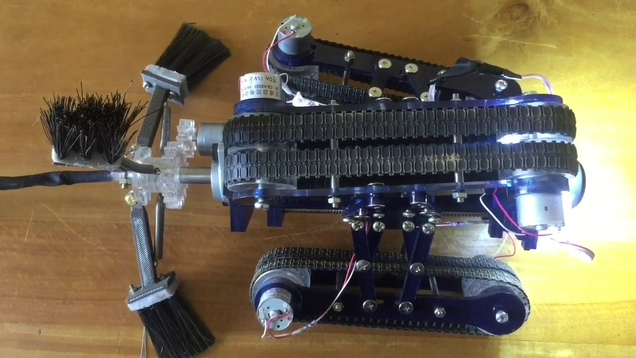 Pipe Cleaning and Flaw Detection Robot