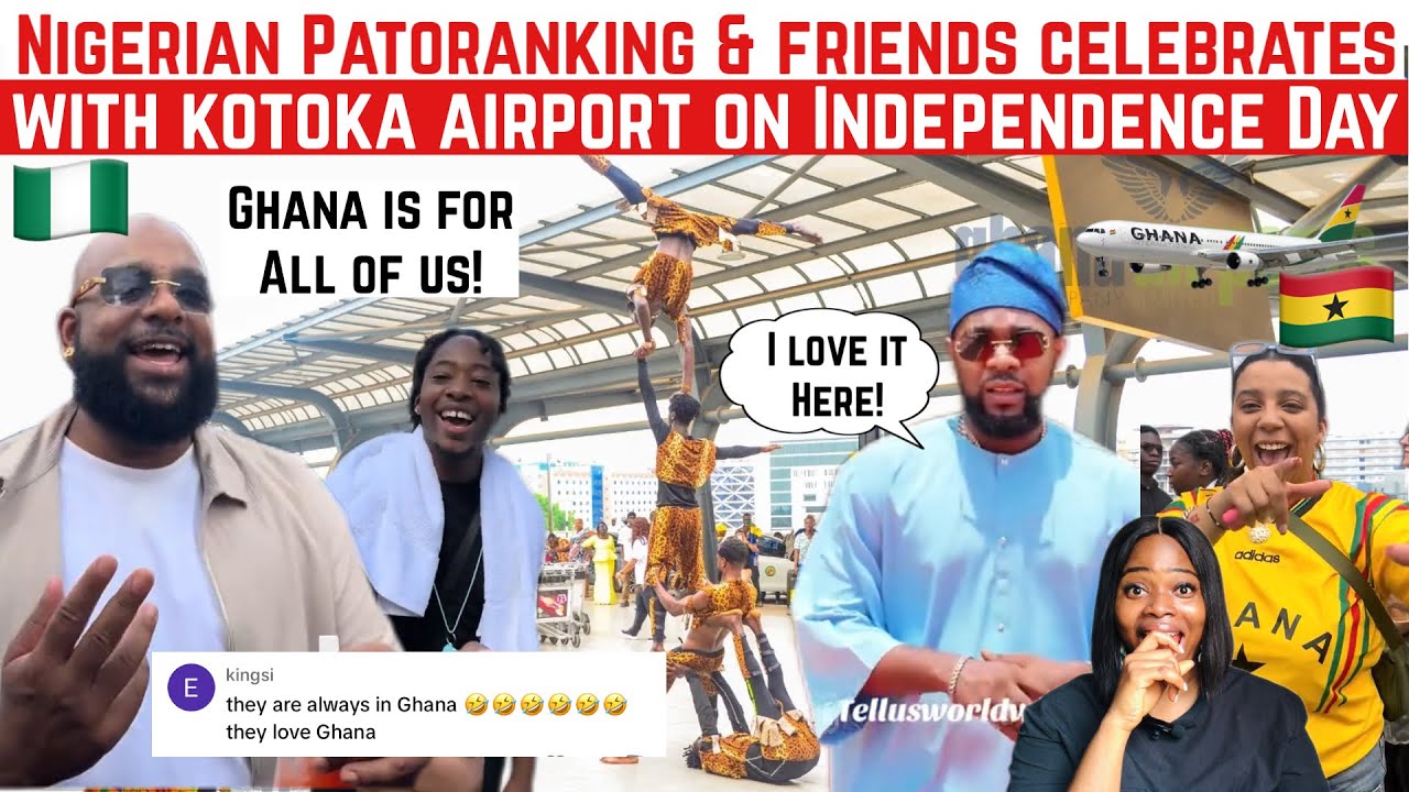 NIGERIAN PATORANKING & FRIENDS CELEBRATES MASSIVELY WITH KOTOKA AIRPORT ON GHANA DAY